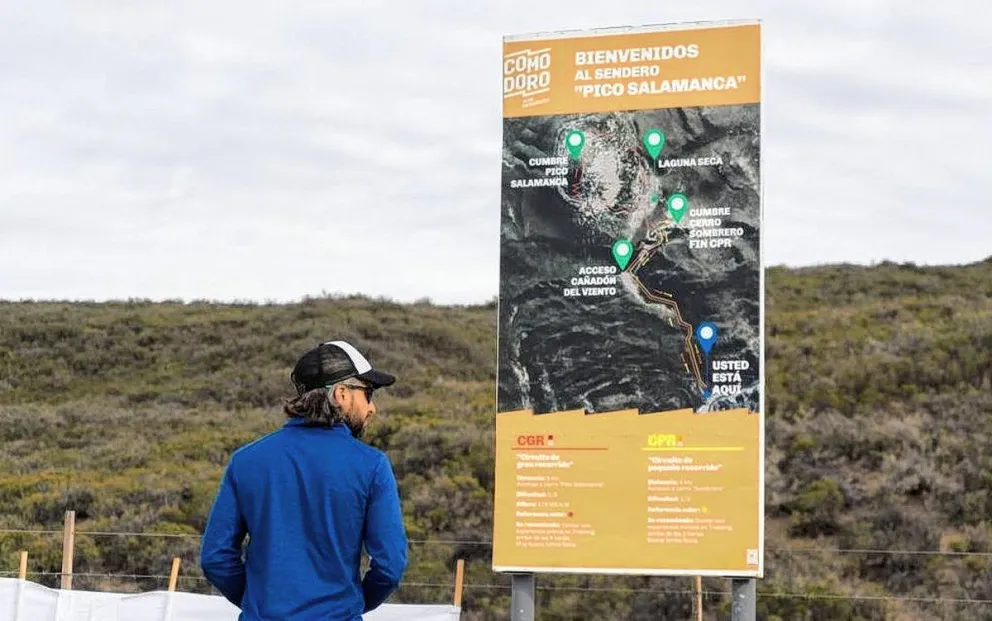 Se inauguró el sendero Pico Salamanca