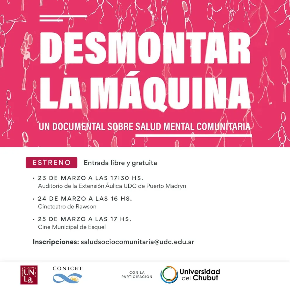 Salud Mental: Presentan el documental “Desmontar la Máquina”