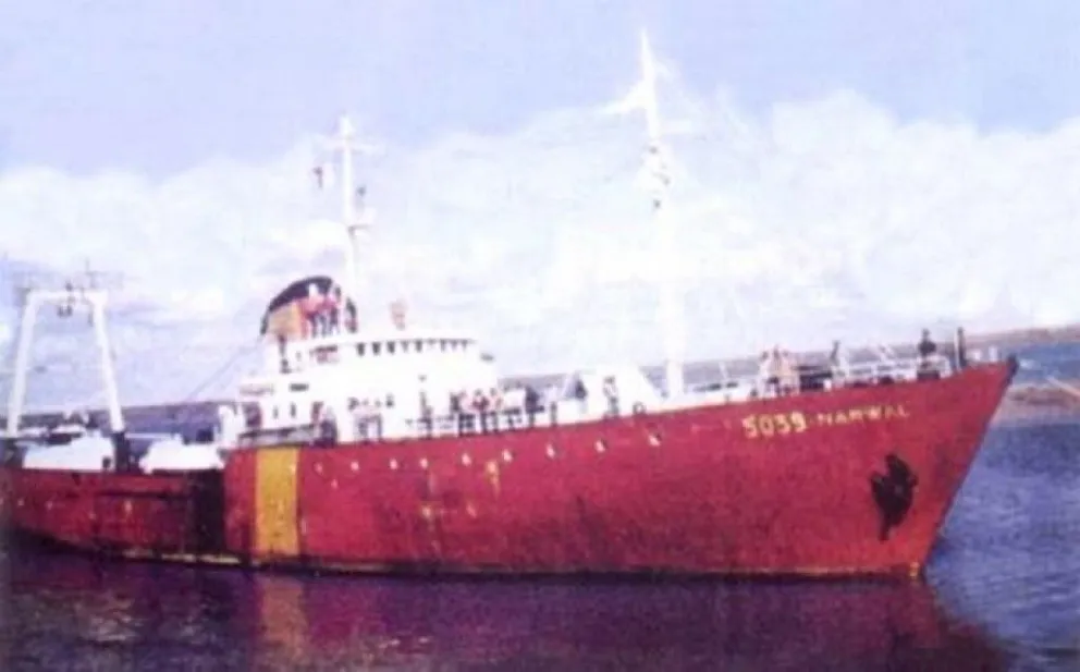 La desconocida historia del Narwal, el pesquero espía hundido durante la Guerra de Malvinas