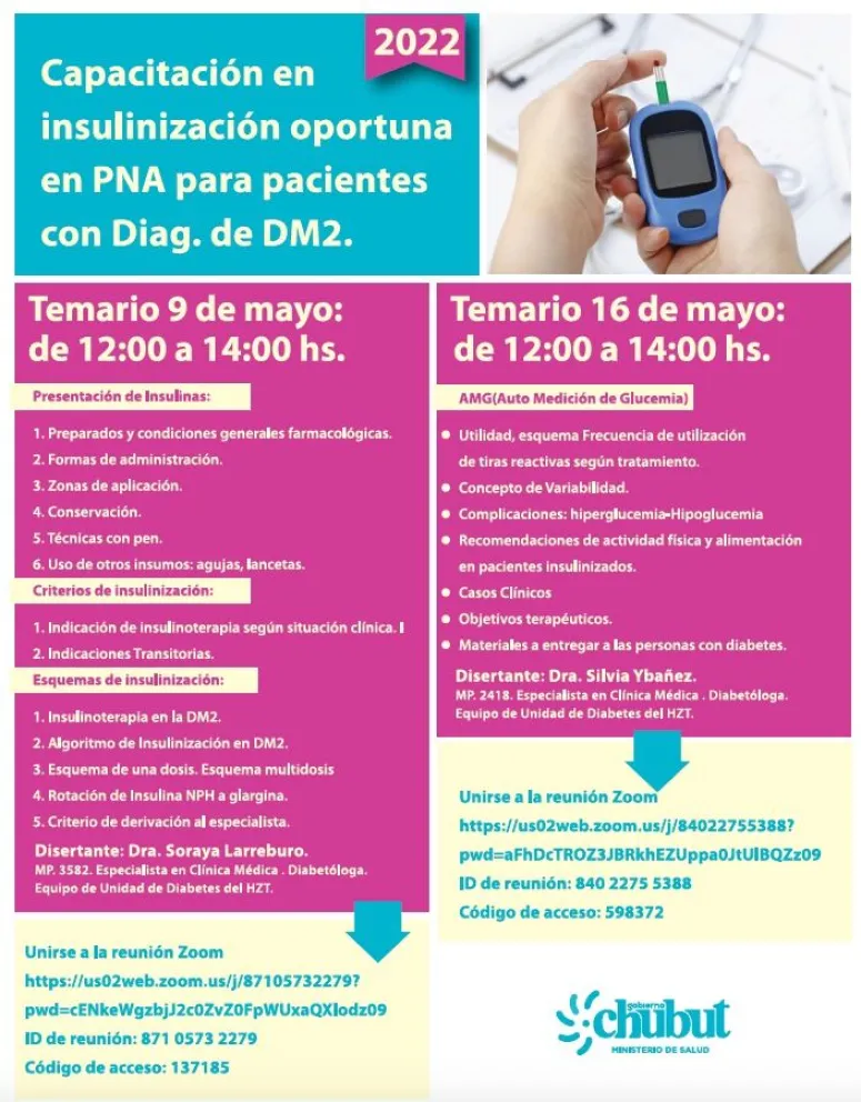 Salud invita a Médicos a realizar Capacitación en Insulinización Oportuna para Pacientes con Diabetes