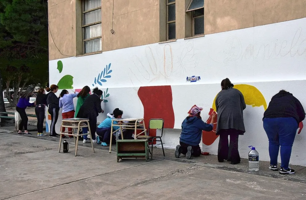Pintaron un mural para recordar a Daniela Velasco